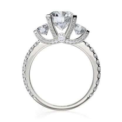 Michael M Prong Round Engagement Ring