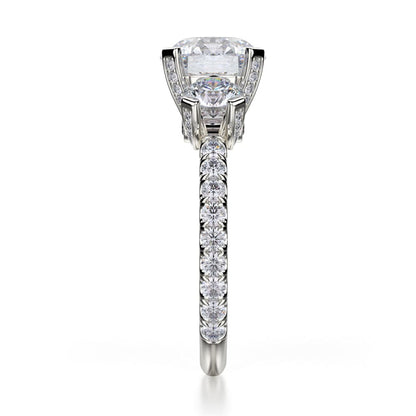 Michael M Prong Round Engagement Ring