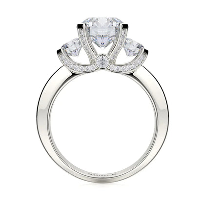 Michael M Channel Round Engagement Ring