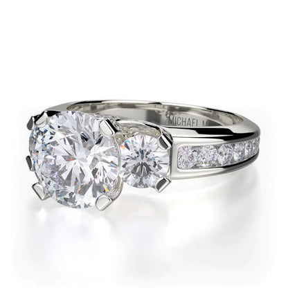 Michael M Channel Round Engagement Ring