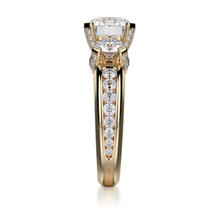 Michael M Channel Round Engagement Ring