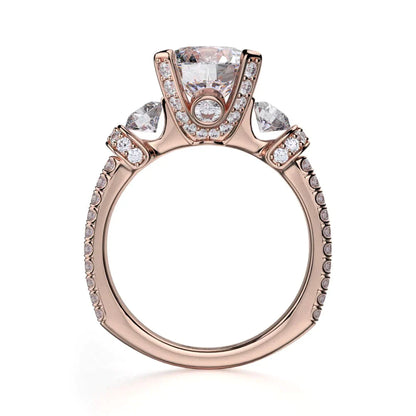 Michael M Prong Round Engagement Ring