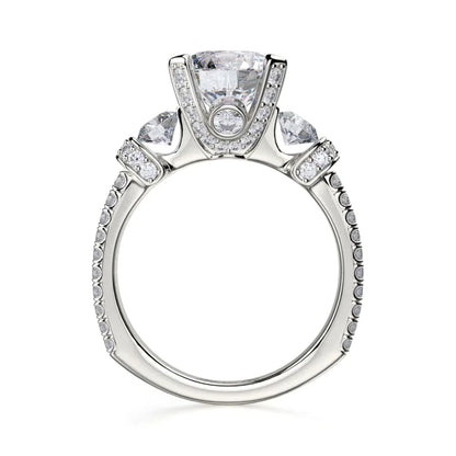 Michael M Prong Round Engagement Ring