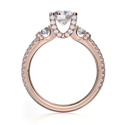 Michael M Channel Round Engagement Ring