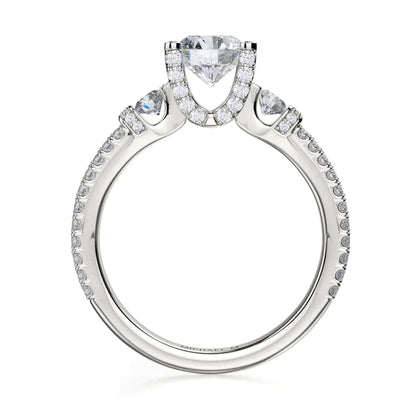 Michael M Channel Round Engagement Ring