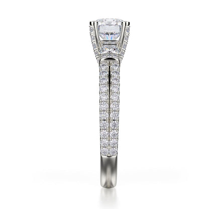 Michael M Channel Round Engagement Ring