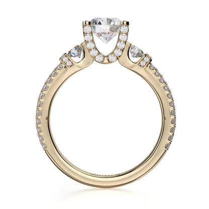Michael M Channel Round Engagement Ring