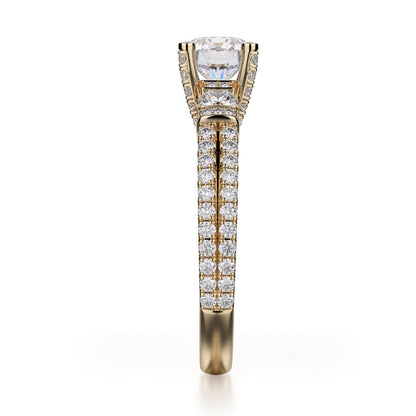Michael M Channel Round Engagement Ring