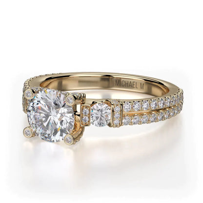 Michael M Channel Round Engagement Ring