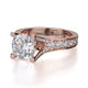 Michael M Pave Round Engagement Ring