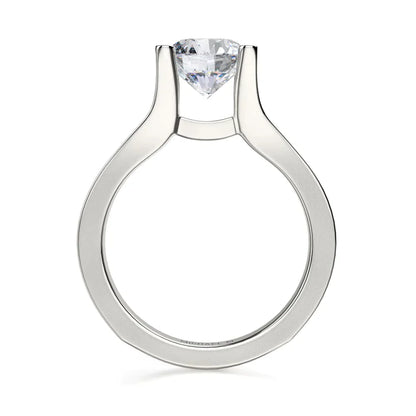 Michael M Pave Round Engagement Ring
