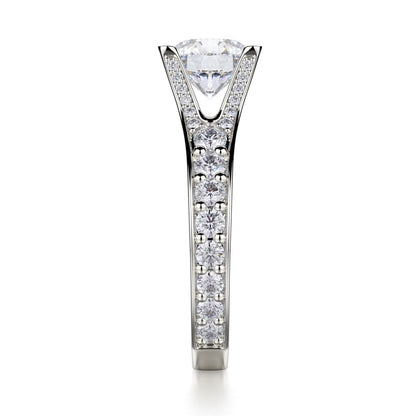 Michael M Pave Round Engagement Ring