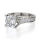 Michael M Pave Round Engagement Ring