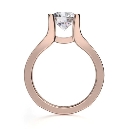 Michael M Pave Round Engagement Ring