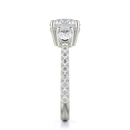 Michael M Prong Round Engagement Ring