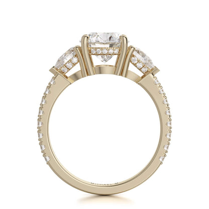 Michael M Prong Round Engagement Ring