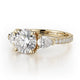 Michael M Prong Round Engagement Ring