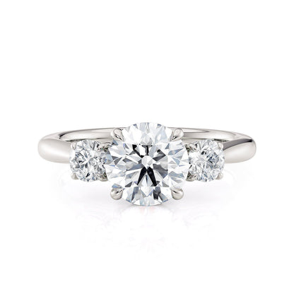 Michael M Three Stone Round Engagement Ring