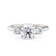 Michael M Three Stone Round Engagement Ring