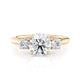 Michael M Three Stone Round Engagement Ring