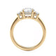 Michael M Three Stone Round Engagement Ring