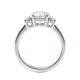 Michael M Three Stone Round Engagement Ring