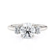 Michael M Three Stone Round Engagement Ring