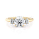 Michael M Three Stone Round Engagement Ring
