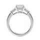 Michael M Three Stone Emerald Engagement Ring