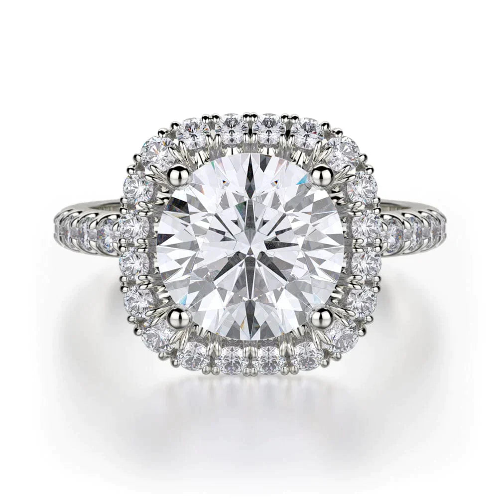 MICHAEL M Engagement Rings White Gold Europa R660-2 R660-2WG