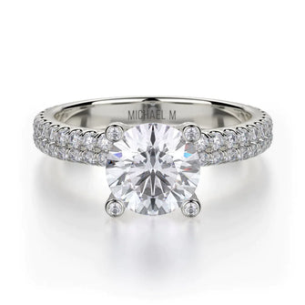 MICHAEL M Engagement Rings White Gold Europa R676-1 R676-1WG