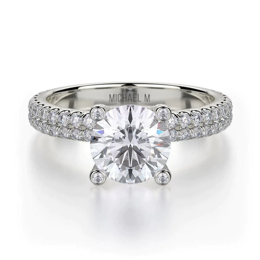 MICHAEL M Engagement Rings White Gold Europa R676-1 R676-1WG
