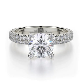 MICHAEL M Engagement Rings White Gold Europa R676-1 R676-1WG