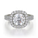 MICHAEL M Engagement Rings White Gold Europa R683-1.5 R683-1.5WG