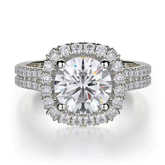 MICHAEL M Engagement Rings White Gold Europa R688-1 R688-1WG