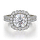 MICHAEL M Engagement Rings White Gold Europa R688-1 R688-1WG