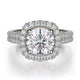 MICHAEL M Engagement Rings White Gold Europa R688-1 R688-1WG