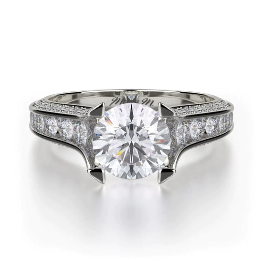 MICHAEL M Engagement Rings White Gold Strada R678-1.5 R678-1.5WG