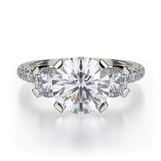 MICHAEL M Engagement Rings White Gold Trinity R422-2 R422-2WG