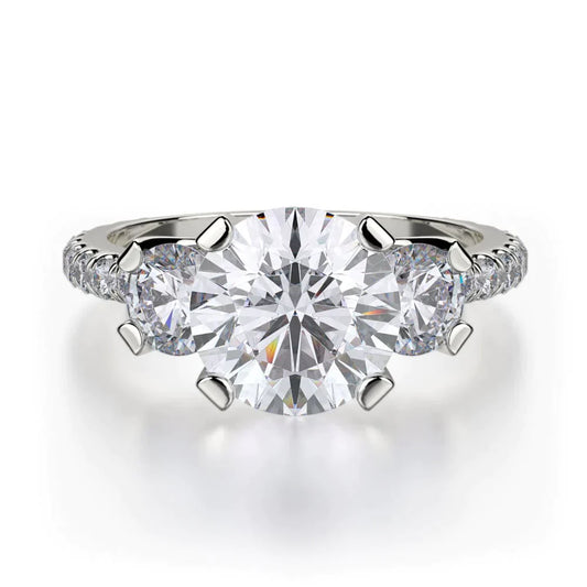 MICHAEL M Engagement Rings White Gold Trinity R422-2 R422-2WG