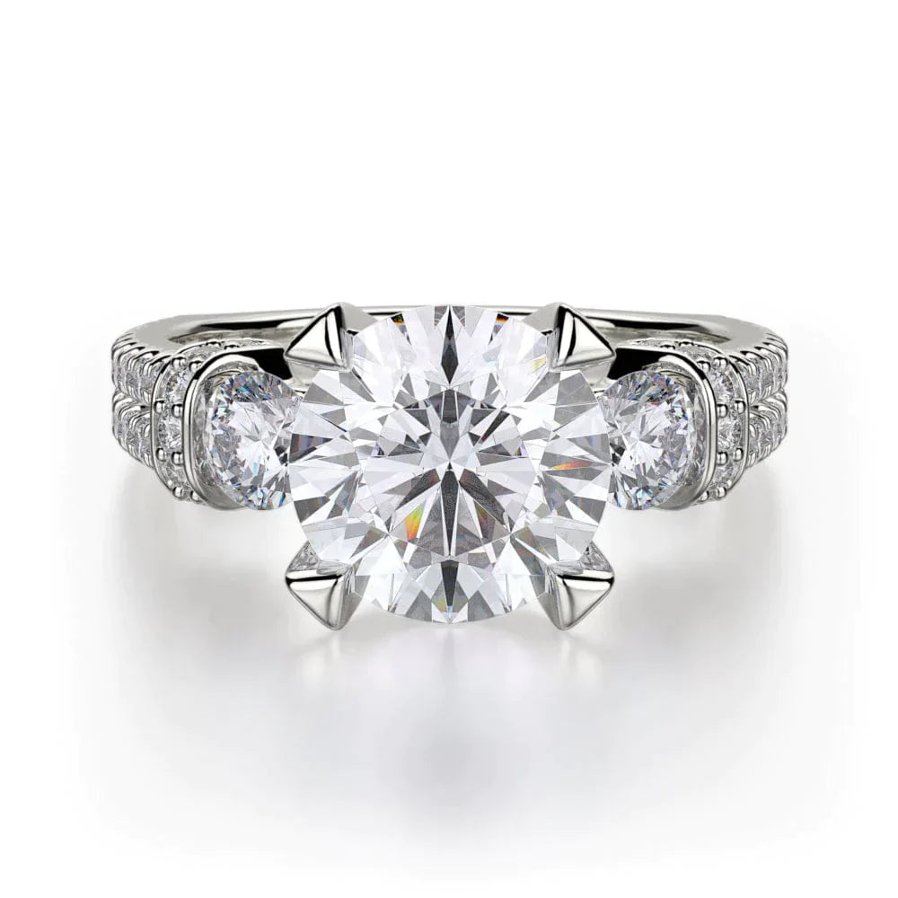MICHAEL M Engagement Rings White Gold Trinity R475-2 R475-2WG