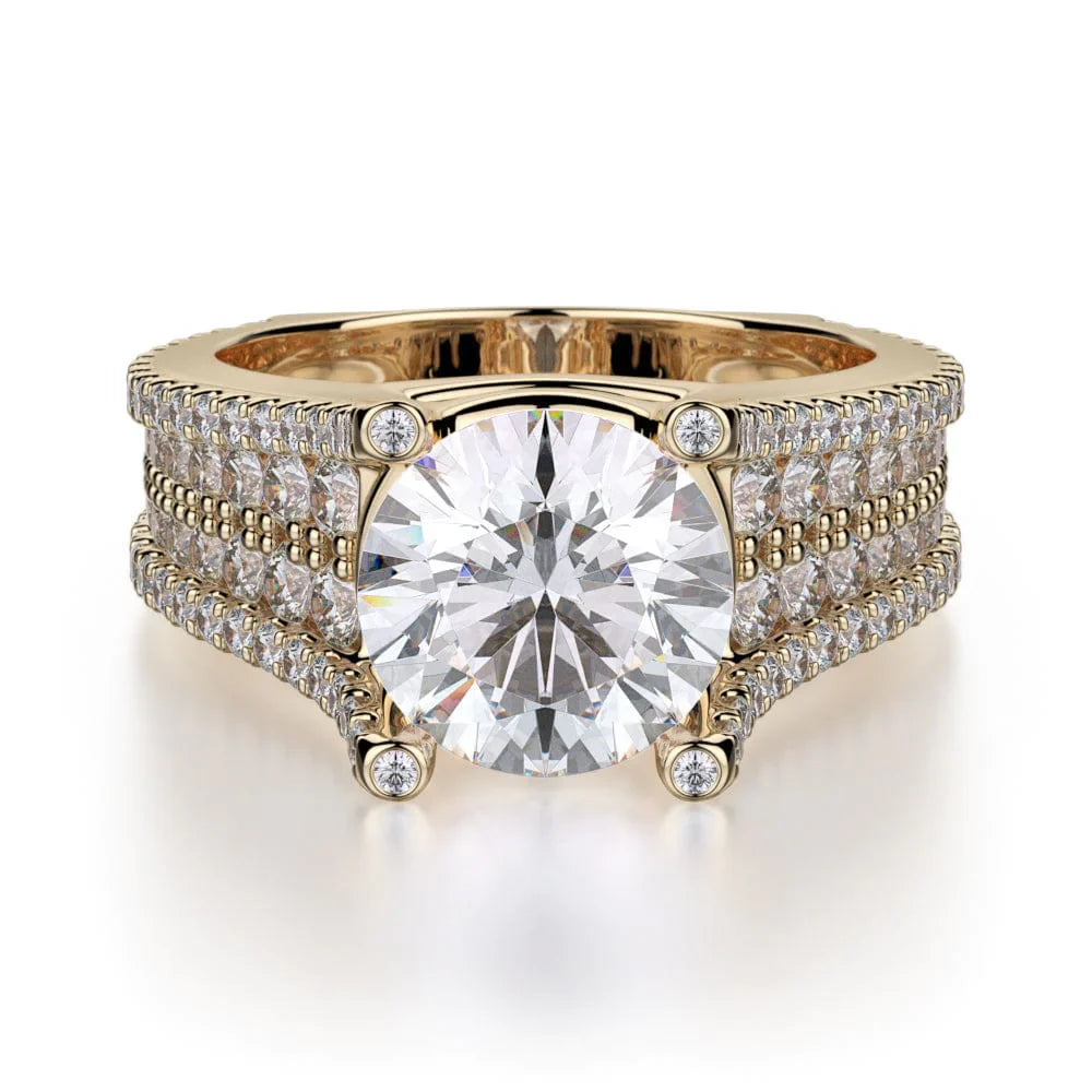 MICHAEL M Engagement Rings Yellow Gold Strada R455-2 R455-2YG
