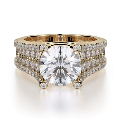 MICHAEL M Engagement Rings Yellow Gold Strada R455-2 R455-2YG