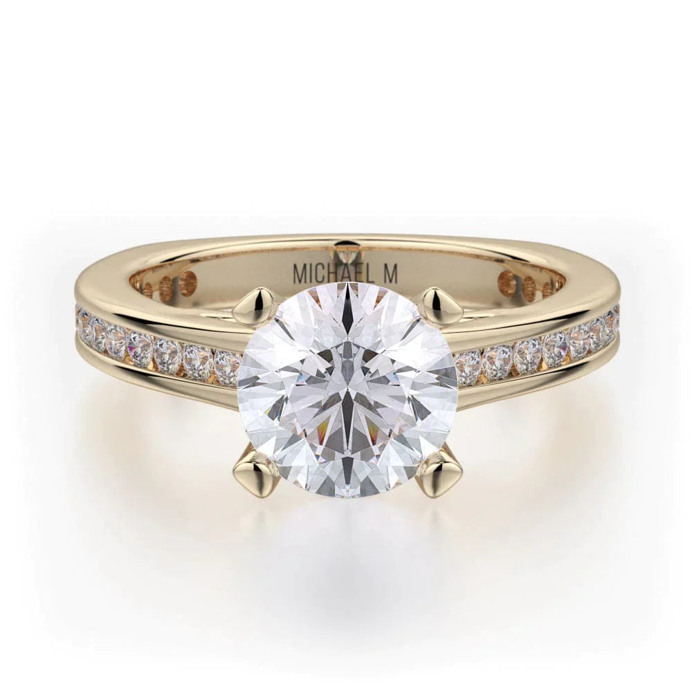 MICHAEL M Engagement Rings Yellow Gold Strada R672-1.5 R672-1.5YG