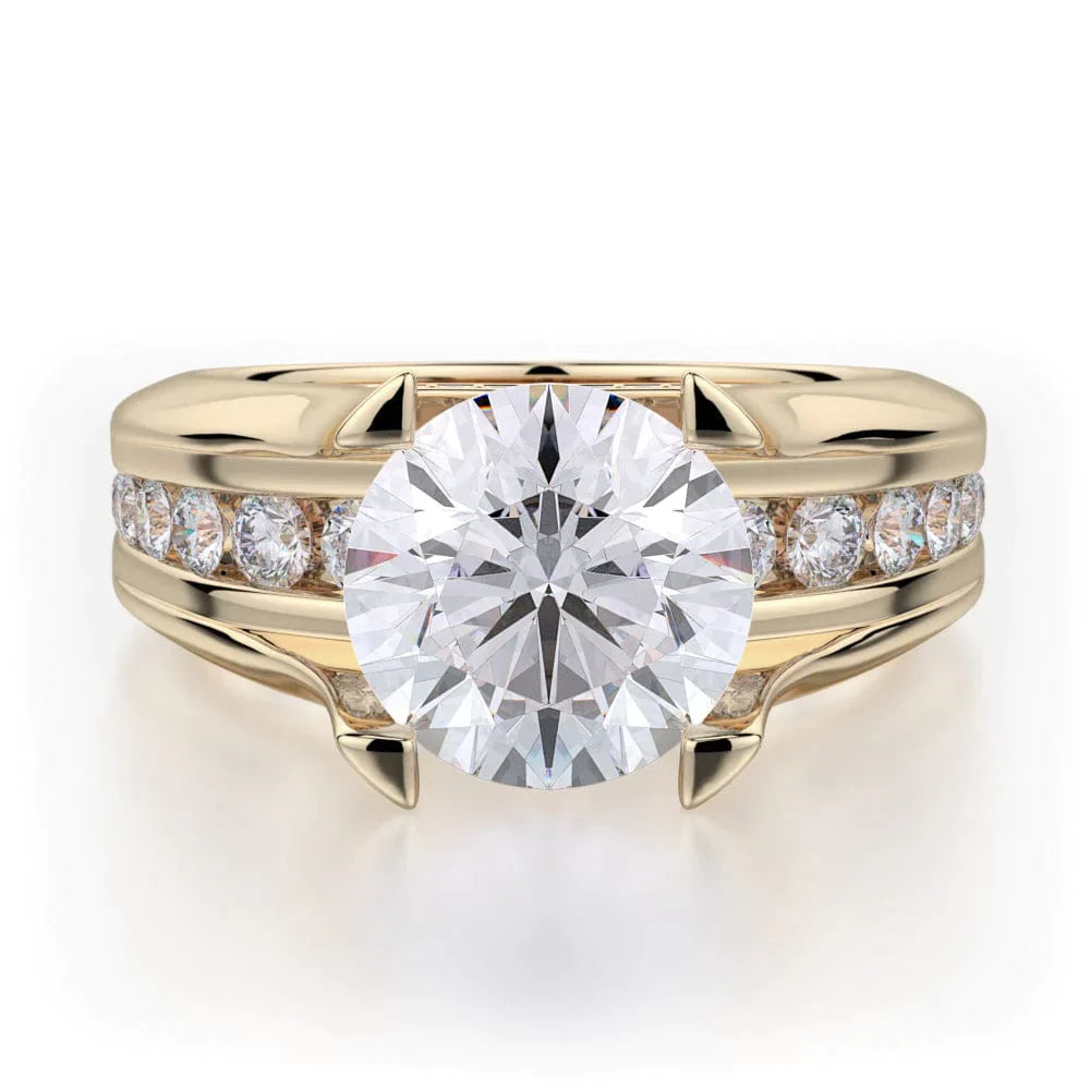 MICHAEL M Engagement Rings Yellow Gold Strada R680-2 R680-2YG