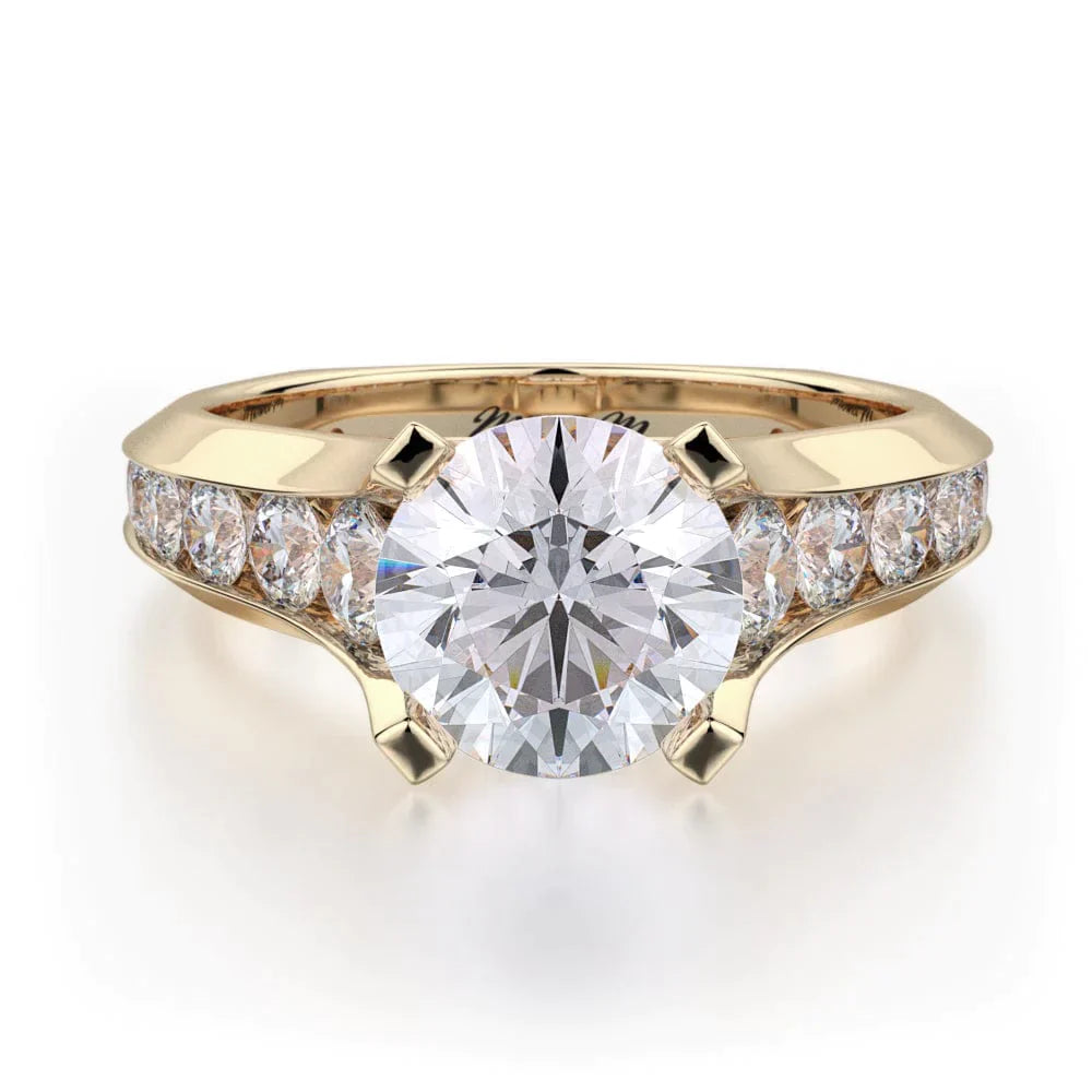 MICHAEL M Engagement Rings Yellow Gold Strada R687-2 R687-2YG