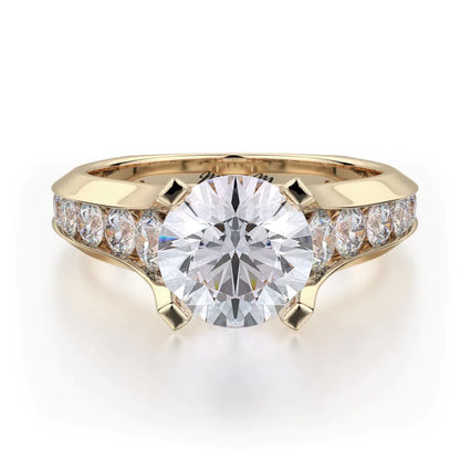MICHAEL M Engagement Rings Yellow Gold Strada R687-2 R687-2YG