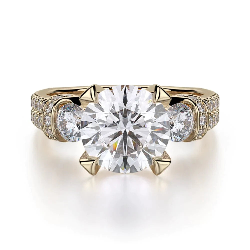 MICHAEL M Engagement Rings Yellow Gold Trinity R475-2 R475-2YG