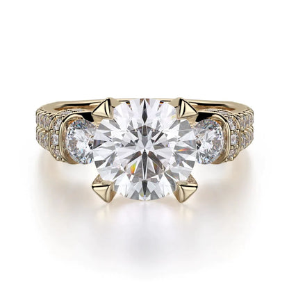 MICHAEL M Engagement Rings Yellow Gold Trinity R475-2 R475-2YG