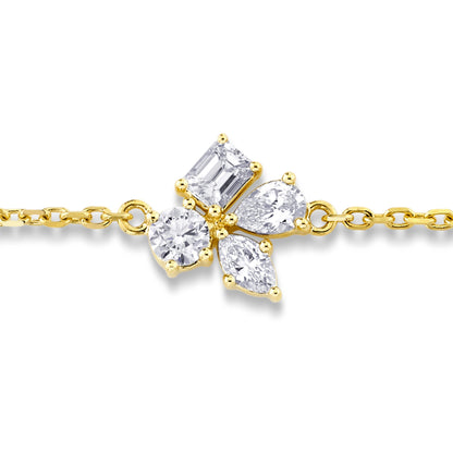 Montage 4 Cluster Chain Bracelet